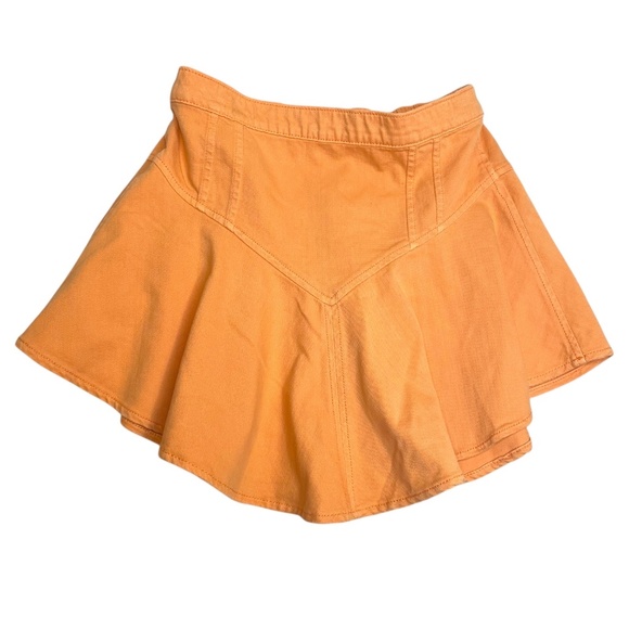 aerie Dresses & Skirts - Orange Aerie Denim Circle Skirt